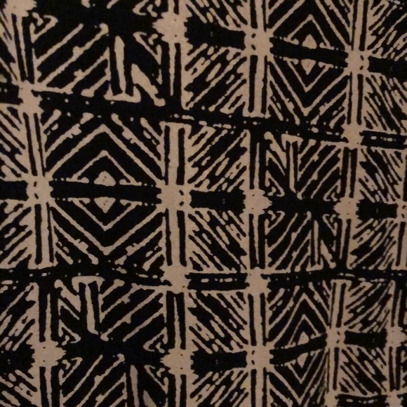 Lucky Brand Women’s 3X boho black & tan l/s blouse with black lace accent - Picture 3 of 5